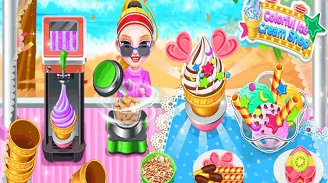 Colorful Ice Cream Shop